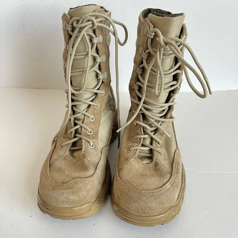 Danner Army Steel Toe RIVOT TFX 8” Tan GTX Lace-Up Military Combat Boots size 6